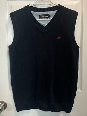 Vintage Joe Boxer V-Neck Sweater Vest with Red Logo